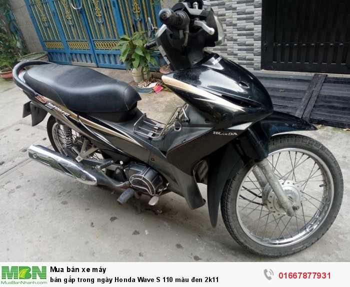 bán gấp trong ngày Honda Wave S 110 màu đen 2k11