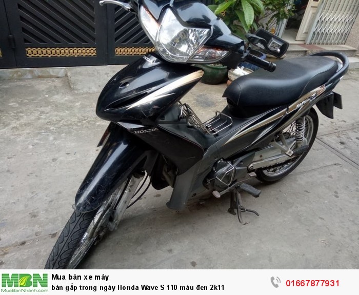 bán gấp trong ngày Honda Wave S 110 màu đen 2k11