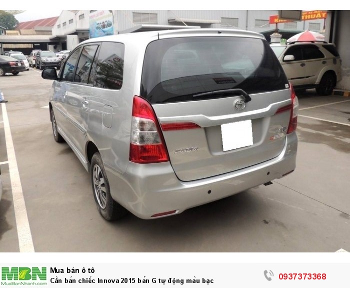 Cần bán chiếc Innova 2015 bản G tự động màu bạc