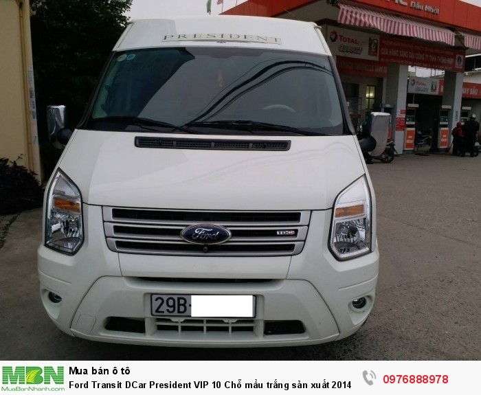 Ford Transit DCar President VIP 10 Chỗ mầu trắng sản xuất 2014, đăng ký 2015