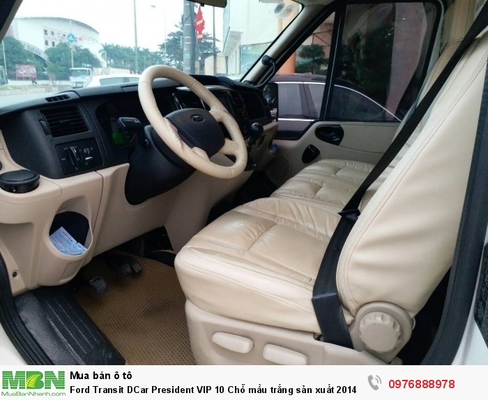 Ford Transit DCar President VIP 10 Chỗ mầu trắng sản xuất 2014, đăng ký 2015