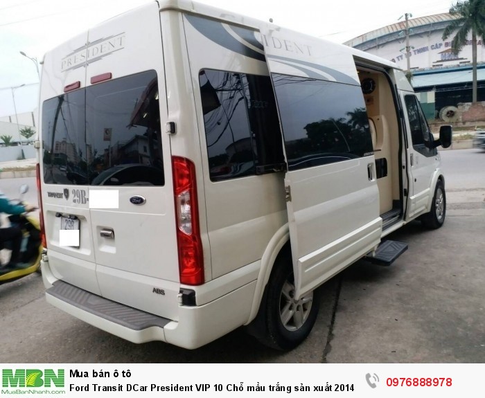 Ford Transit DCar President VIP 10 Chỗ mầu trắng sản xuất 2014, đăng ký 2015