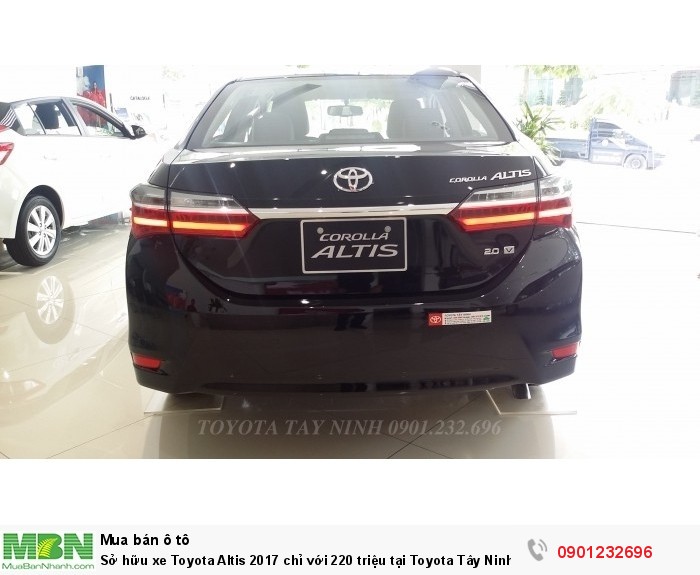 Sở hữu xe Toyota Altis 2017 chỉ với 220 triệu tại Toyota Tây Ninh