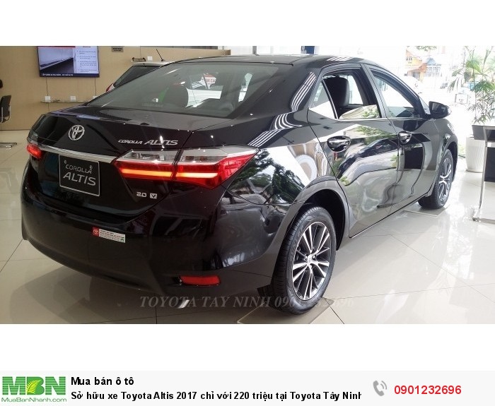 Sở hữu xe Toyota Altis 2017 chỉ với 220 triệu tại Toyota Tây Ninh