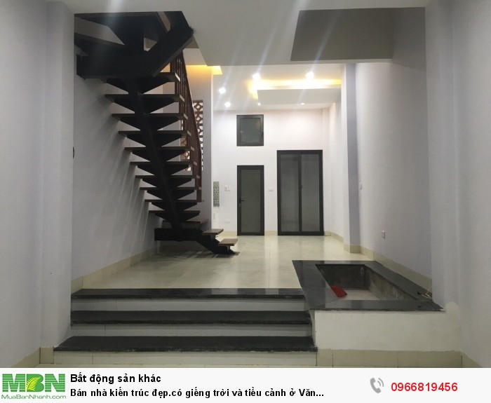 Bán nhà kiến trúc đẹp.có giếng trời và tiều cảnh ở Văn quán-HĐ(48m2*4T-Gác lửng)