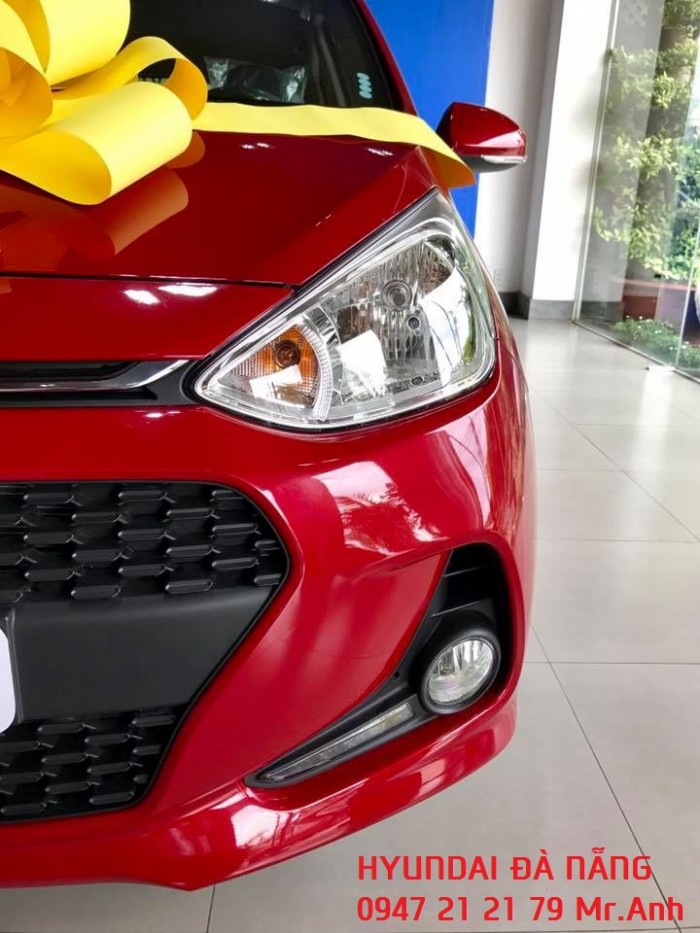 Xe Huyndai Grand i10 2107 màu đỏ – Đà Nẵng giá sốc tháng 11, giảm giá đến 40 triệu