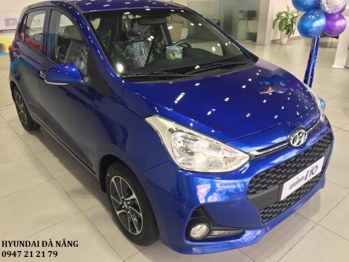 Xe Huyndai Grand i10 2107 màu xanh – Đà Nẵng giá sốc tháng 11, giảm giá đến 40 triệu