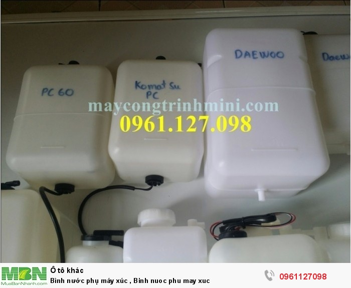 Bình nước phụ máy xúc , Binh nuoc phu may xuc