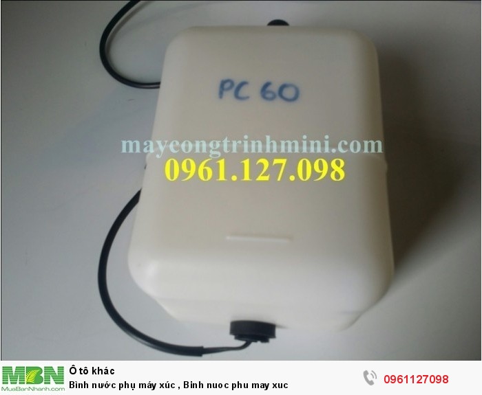 Bình nước phụ máy xúc , Binh nuoc phu may xuc