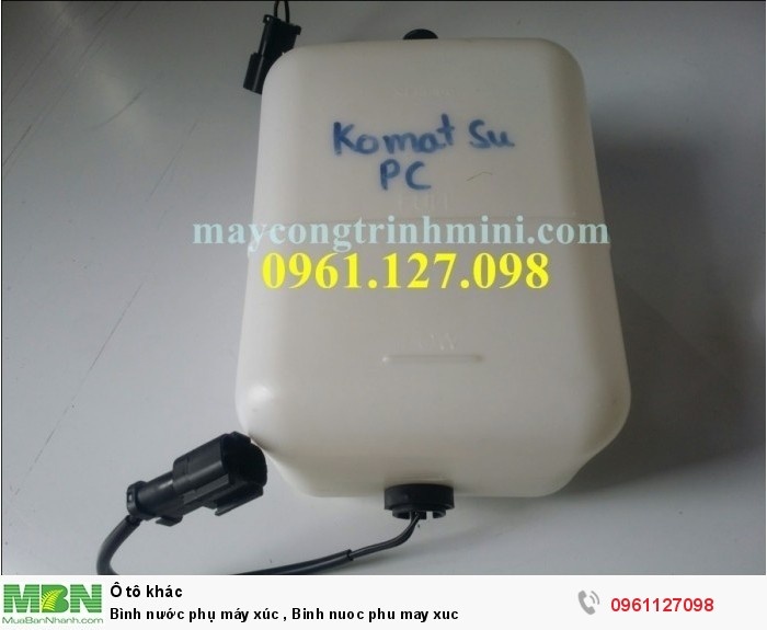 Bình nước phụ máy xúc , Binh nuoc phu may xuc