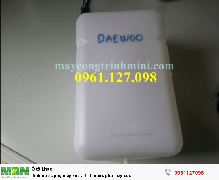 Bình nước phụ máy xúc , Binh nuoc phu may xuc
