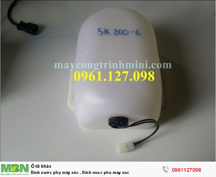 Bình nước phụ máy xúc , Binh nuoc phu may xuc