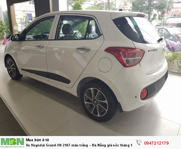 Xe Huyndai Grand i10 2107 màu trắng – Đà Nẵng giá sốc tháng 11, giảm giá đến 40 triệu, rẻ nhất