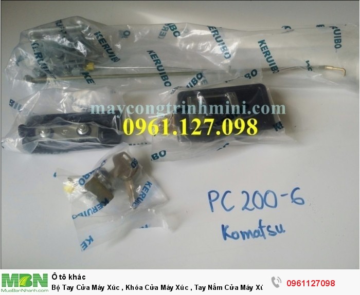 Bộ Tay Cửa Máy Xúc , Khóa Cửa Máy Xúc , Tay Nắm Cửa Máy Xúc