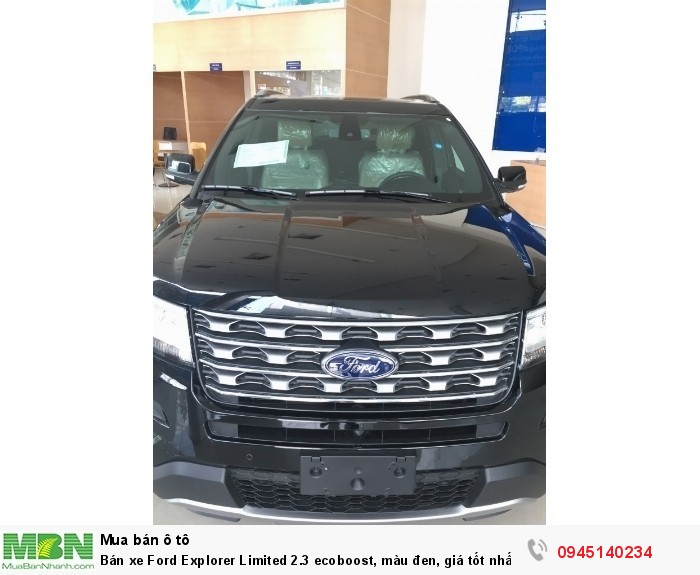 Bán xe Ford Explorer Limited 2.3 ecoboost, màu đen, giá tốt nhất, giao xe tận nhà.