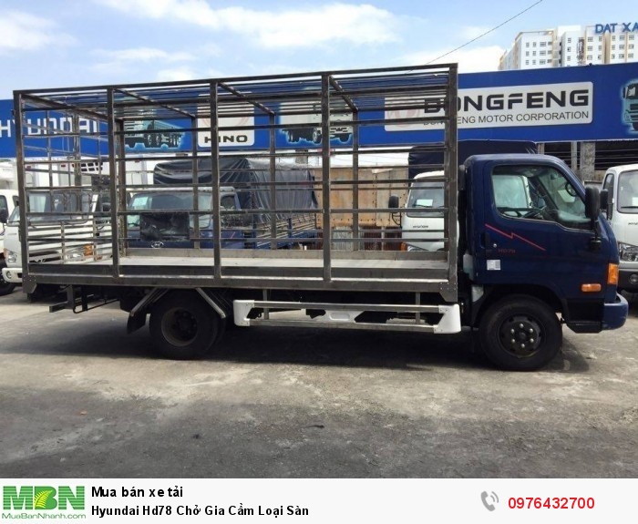Hyundai Hd78 Chở Gia Cầm Loại Sàn