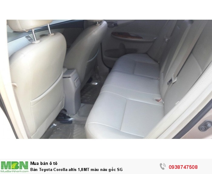 Bán Toyota  Corolla altis 1,8MT màu nâu gốc SG