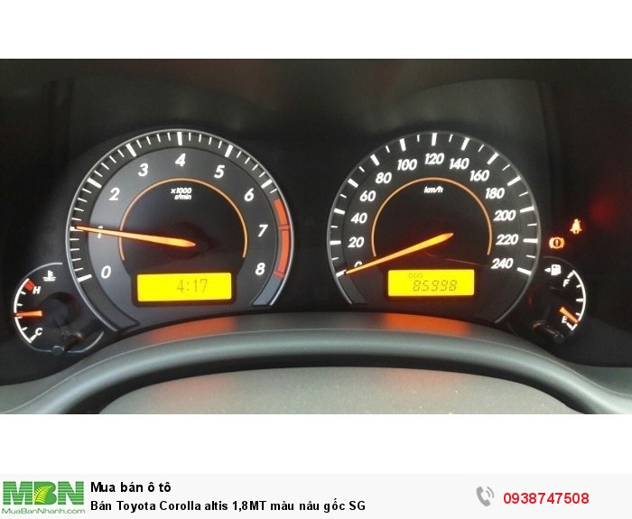 Bán Toyota  Corolla altis 1,8MT màu nâu gốc SG