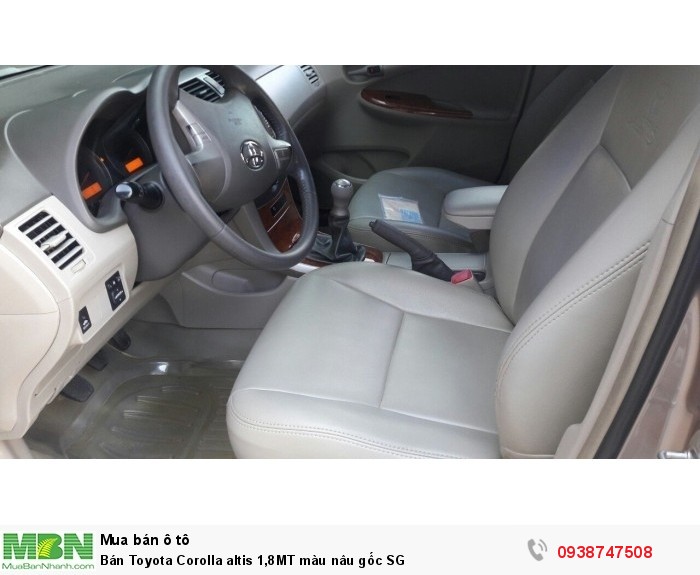 Bán Toyota  Corolla altis 1,8MT màu nâu gốc SG