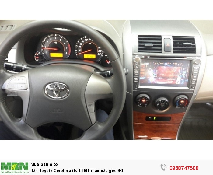 Bán Toyota  Corolla altis 1,8MT màu nâu gốc SG