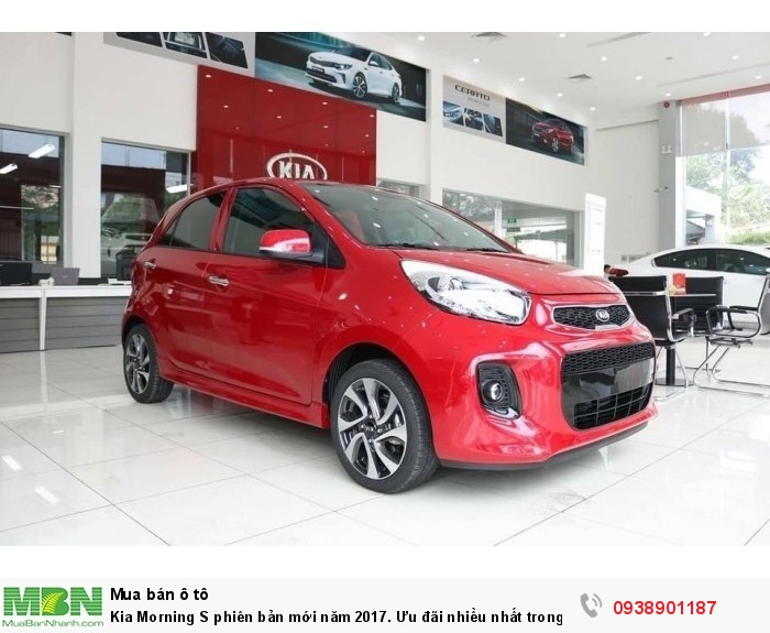 Kia Morning S phiên bản mới năm 2017. Ưu đãi nhiều nhất trong tháng 12 cho khách hàng gọi trực tiếp