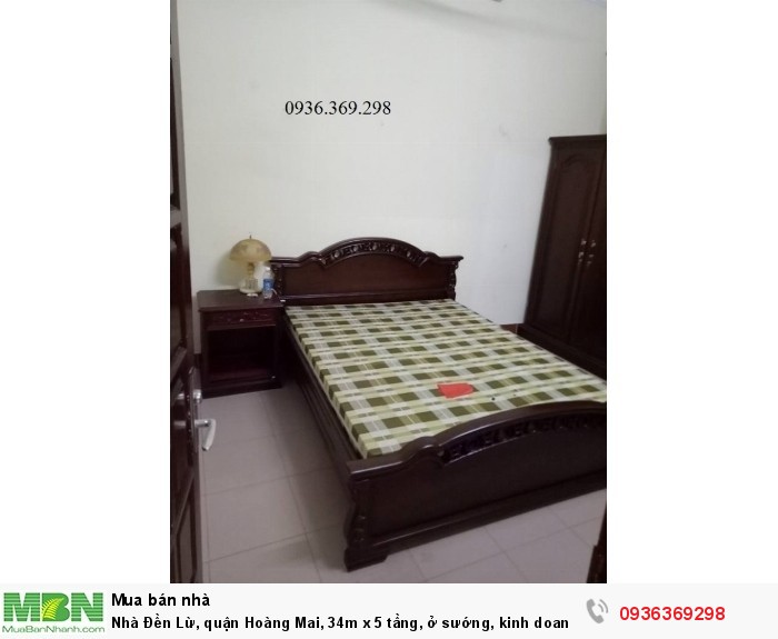 Nhà Đền Lừ, quận Hoàng Mai, 34m x 5 tầng, ở sướng, kinh doanh hái ra tiền.