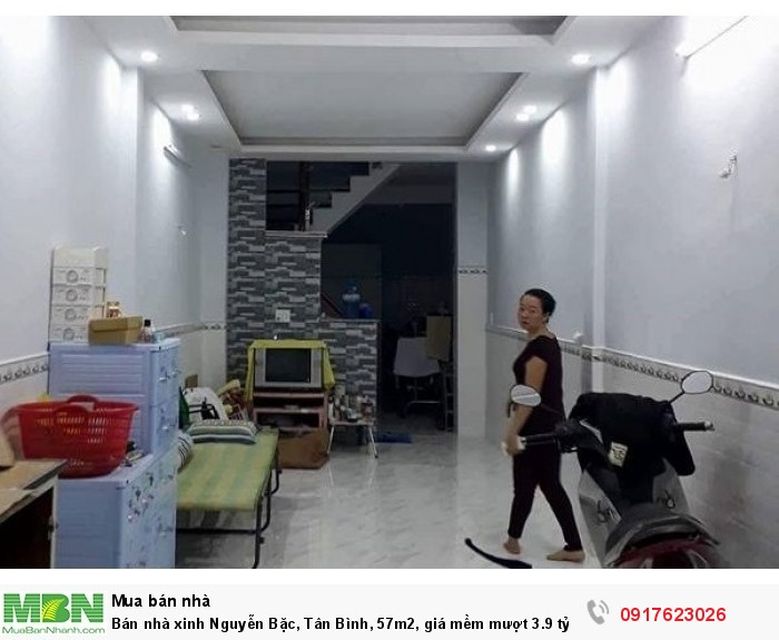 Bán nhà xinh Nguyễn Bặc, Tân Bình, 57m2, giá mềm mượt  3.9 tỷ.