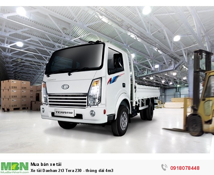 Xe tải Daehan 2t3 Tera 230 - thùng dài 4m3