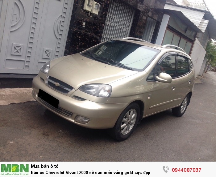 Bán xe Chevrolet Vivant 2009 số sàn màu vàng gold cực đẹp