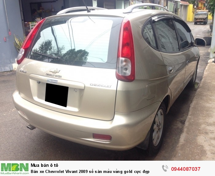 Bán xe Chevrolet Vivant 2009 số sàn màu vàng gold cực đẹp