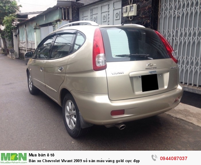 Bán xe Chevrolet Vivant 2009 số sàn màu vàng gold cực đẹp