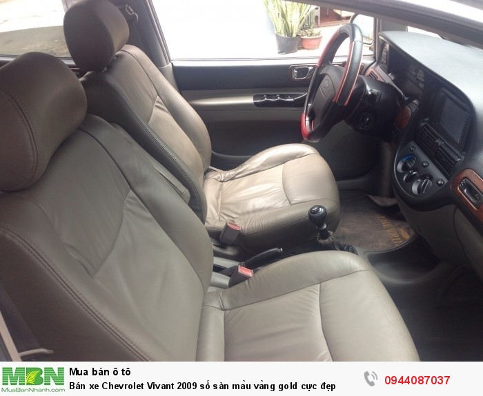 Bán xe Chevrolet Vivant 2009 số sàn màu vàng gold cực đẹp