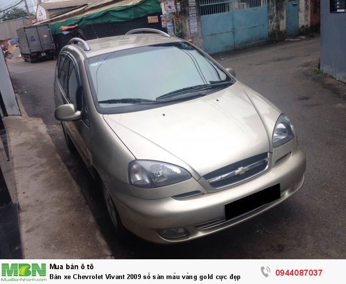 Bán xe Chevrolet Vivant 2009 số sàn màu vàng gold cực đẹp