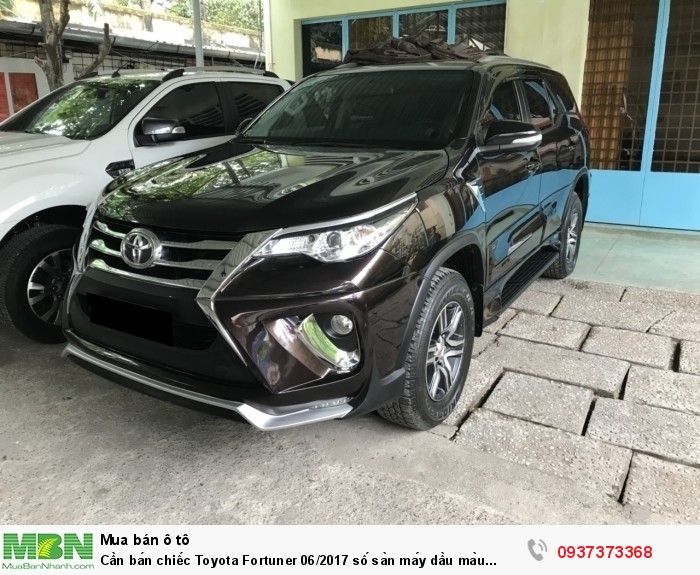 Cần bán chiếc Toyota Fortuner 06/2017 số sàn máy dầu màu Nâu đen