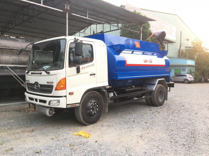 Xe bồn chở xăng Hino 12m3, xe bồn chở xăng hino 12m3
