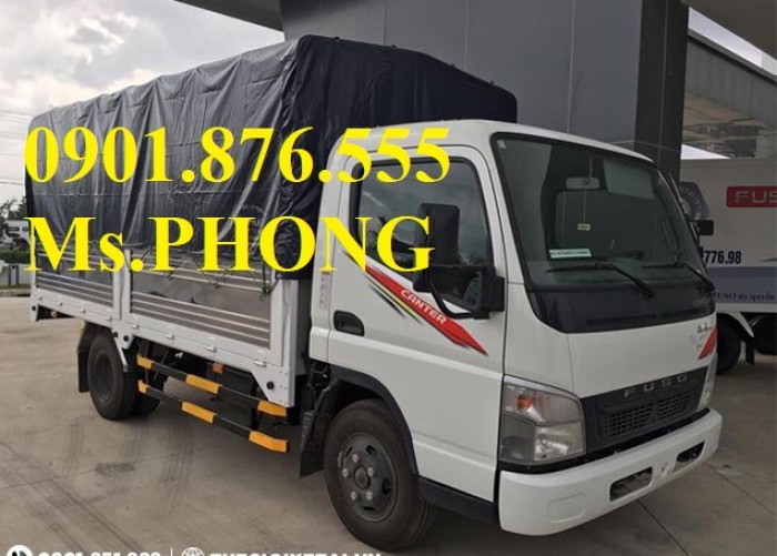 Xe tải Fuso 1T9 Thùng mui bạt, đời 2017- giao ngay-đại lý xe tải uy tín