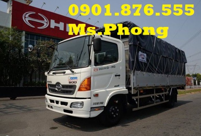 Bán xe tải Hino 6 tấn/6T  thùng bạt giá tốt – tặng ngay 30 triệu đồng- Đại lý xe tải uy tín miền nam.