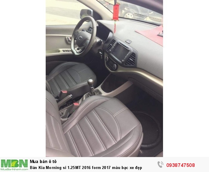 Bán Kia Morning si 1.25MT 2016 form 2017 màu bạc xe đẹp