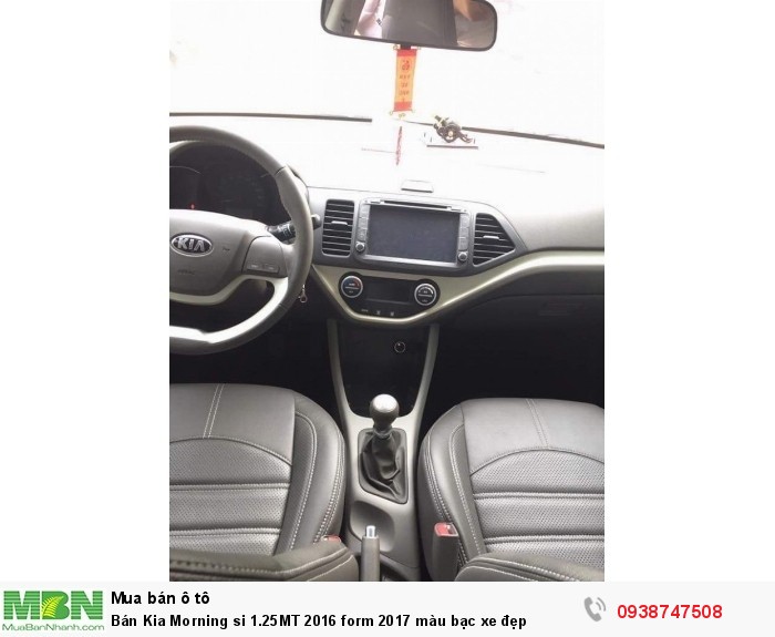 Bán Kia Morning si 1.25MT 2016 form 2017 màu bạc xe đẹp