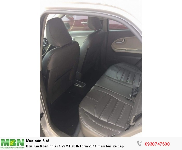 Bán Kia Morning si 1.25MT 2016 form 2017 màu bạc xe đẹp