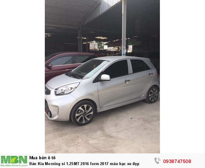 Bán Kia Morning si 1.25MT 2016 form 2017 màu bạc xe đẹp