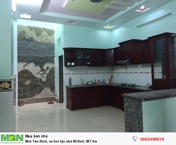 Nhà Tân Bình, xe hơi tận nhà 80.8m2, MT 4m