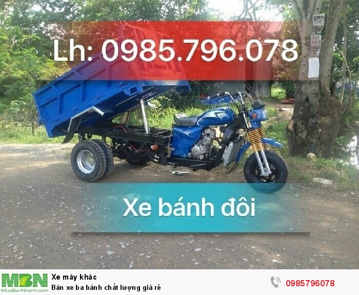 Bán xe ba bánh chất lượng giá rẻ