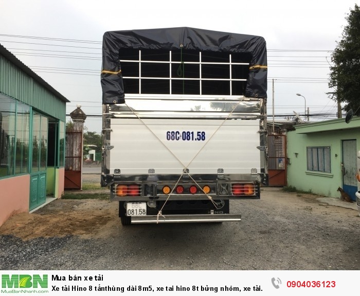 Xe tải Hino 8 tấnthùng dài 8m5, xe tai hino 8t bửng nhôm, xe tải hino FG 8t