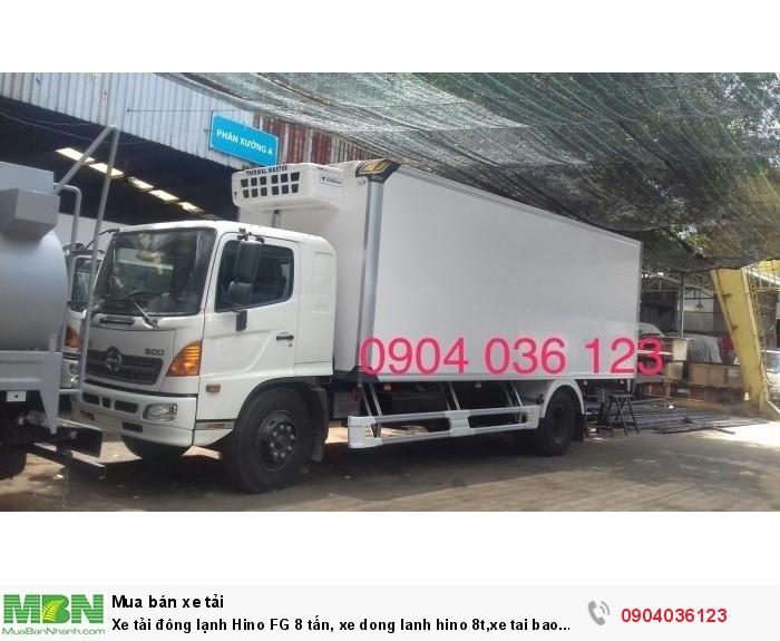 Xe tải đông lạnh Hino FG 8 tấn, xe dong lanh hino 8t,xe tai bao on hino 8t,xe tai hino bao on 8t