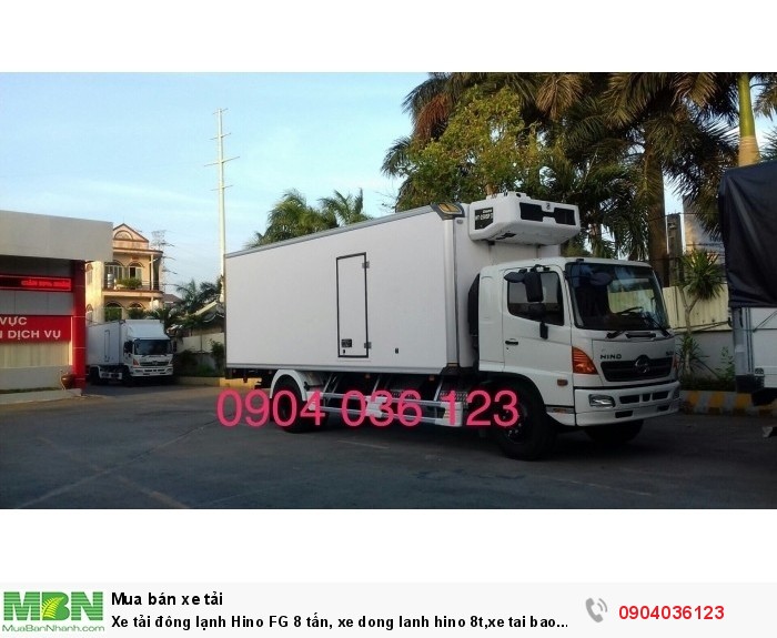 Xe tải đông lạnh Hino FG 8 tấn, xe dong lanh hino 8t,xe tai bao on hino 8t,xe tai hino bao on 8t
