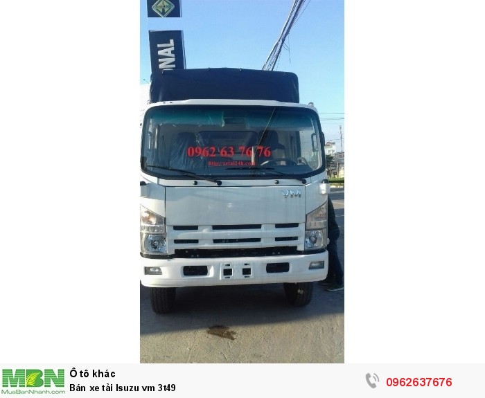 Bán xe tải Isuzu vm 3t49