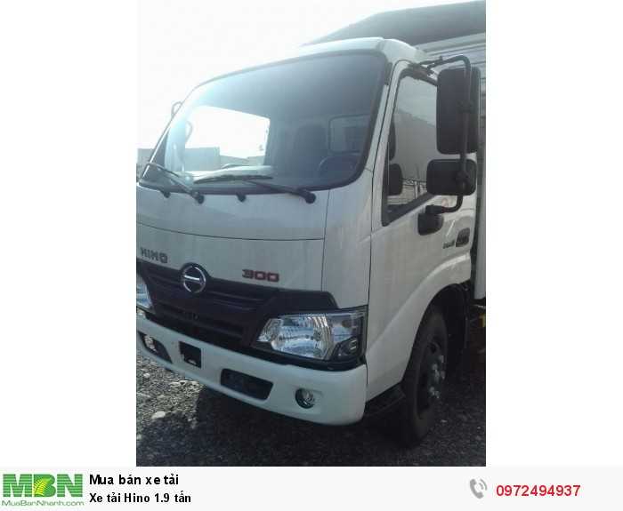 Báo giá xe tải Hino 1.9 tấn, Hino 1t9 - Hỗ trợ trả góp 80% LS thấp