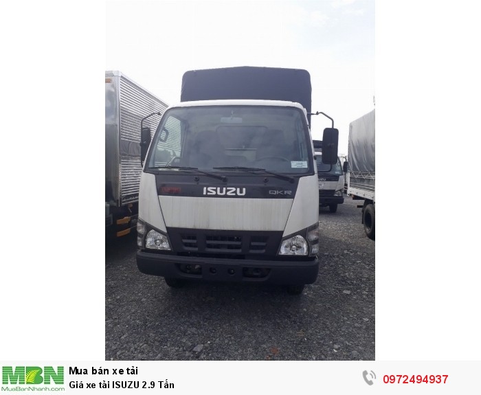Giá xe tải ISUZU 2.9 Tấn