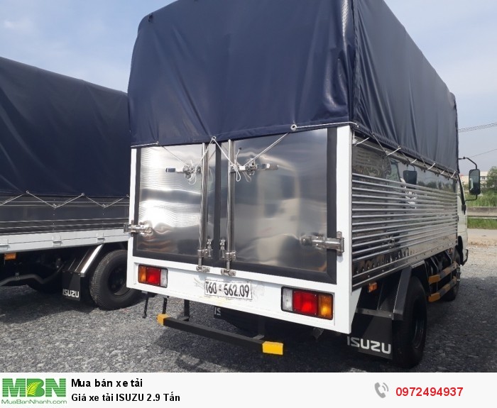 Giá xe tải ISUZU 2.9 Tấn